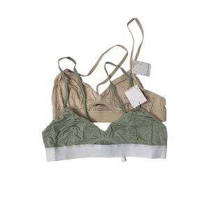 Anemone Jersey Bralette Bundle - Nude & Light Sage
